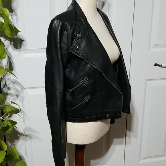 Faux Leather Jacket - Picture 1 of 9